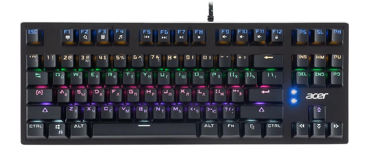 Клавиатура Acer OKW126,  USB, черный [zl.kbdee.00g]
